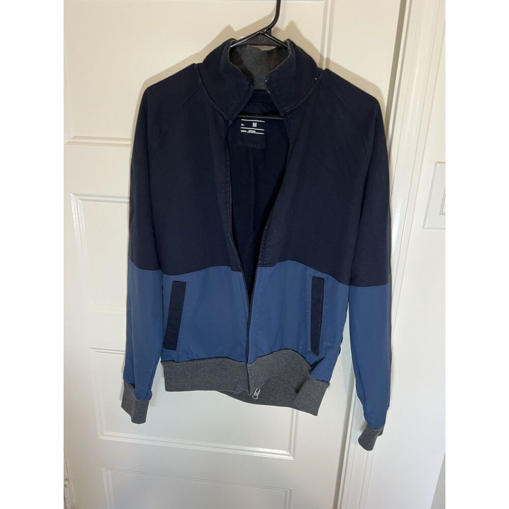 GAP Men's Colorblock Track Jacket Blue Navy Full Zip Size M